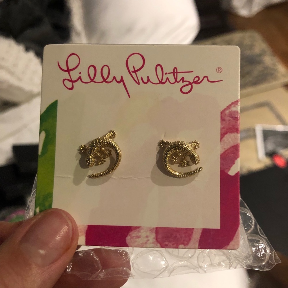 Lilly Pulitzer lizard earrings